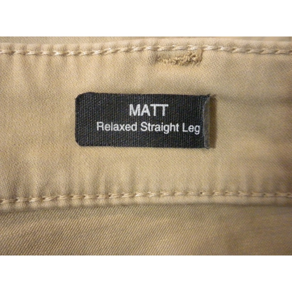 Mavi Jeans Mens 40x32 British Khaki Matt Relaxed Straight Twill Minimalist Work - Picture 6 of 10